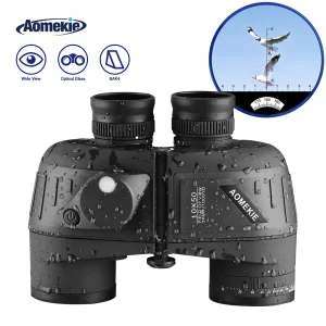 10x50 Binoculars for Adults Marine Military Binoculars Waterproof W/ Rangefinder