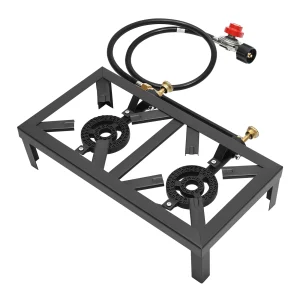 8000W Portable Double Burner Outdoor Gas Stove Propane